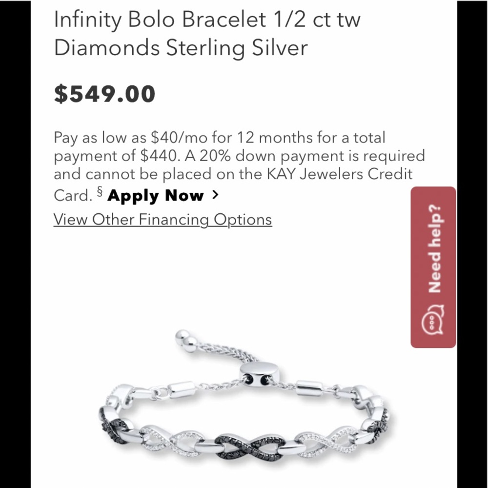 Kay jewelers new diamond infinity boho bracelet